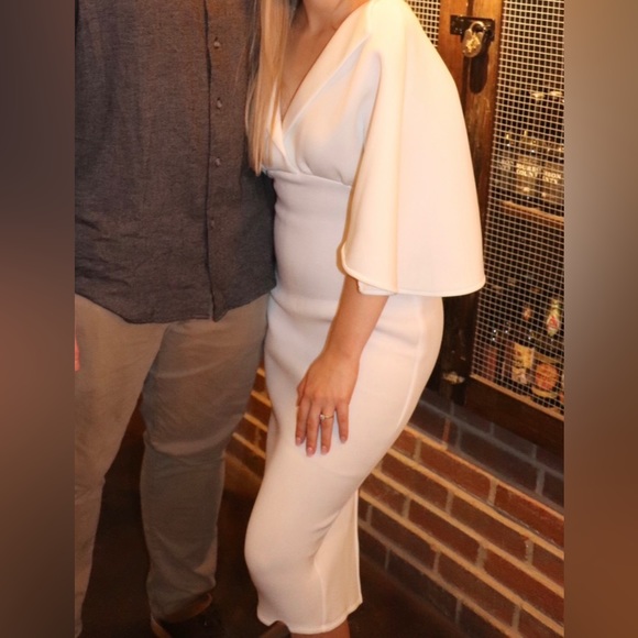 ASOS flutter sleeve dress - Picture 3 of 3